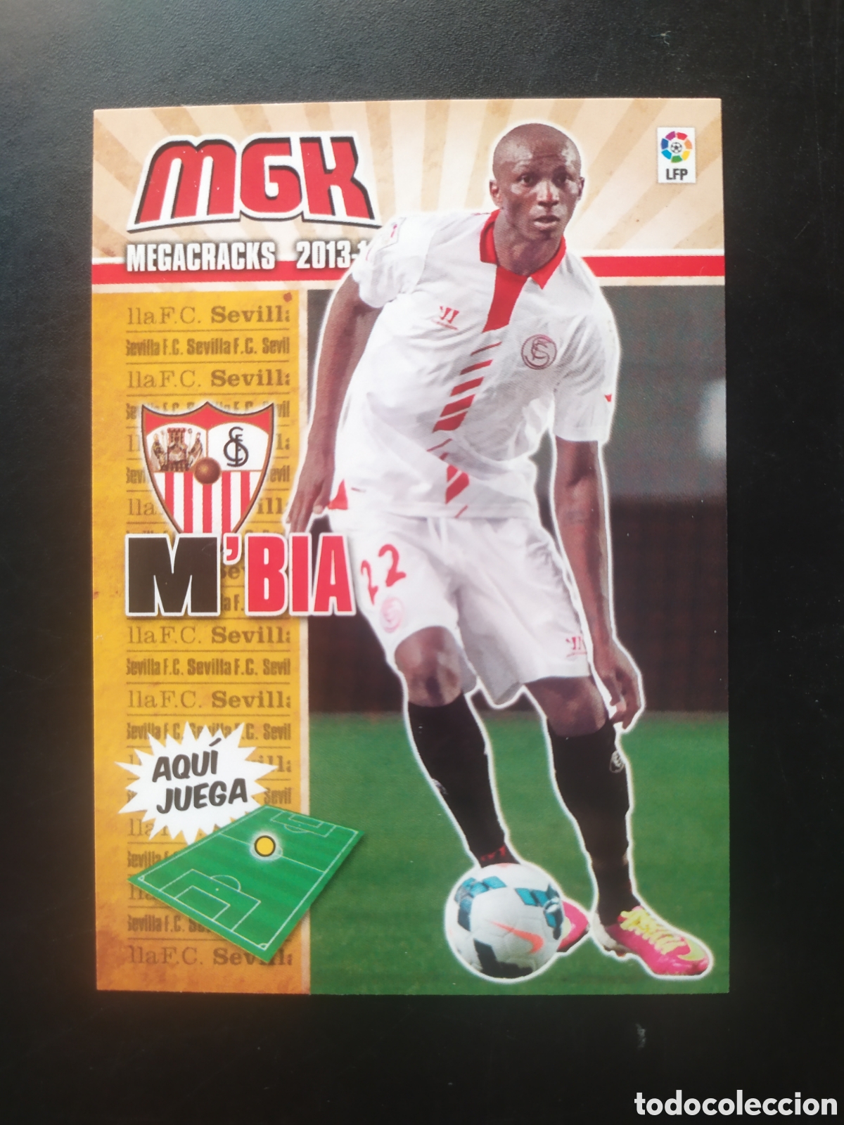 Cromos de f&uacute;tbol: Megacracks 2013 2014 13 14 panini M'Bia Mbia fichaje n&deg; 298 bis Sevilla