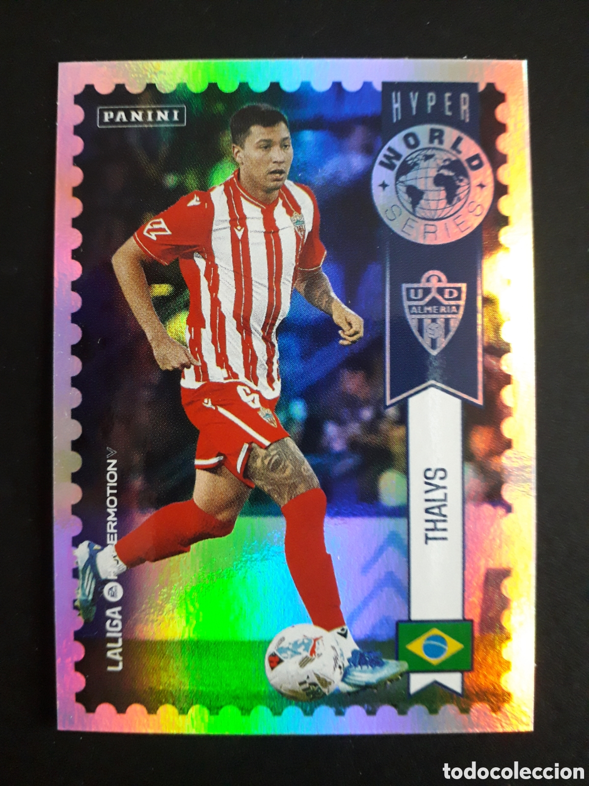 Cromos de f&uacute;tbol: THALYS ALMER&Iacute;A HYPER WORLD N&deg; 454 LALIGA HYPERMOTION 25 26 2025 2026 PANINI SIN PEG PEDIDO M&Iacute;NIMO 3&euro;