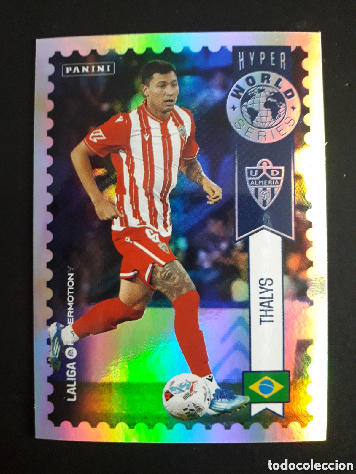 Football Stickers: THALYS ALMER&Iacute;A HYPER WORLD N&deg; 454 LALIGA HYPERMOTION 25 26 2025 2026 PANINI SIN PEG PEDIDO M&Iacute;NIMO 3&euro;