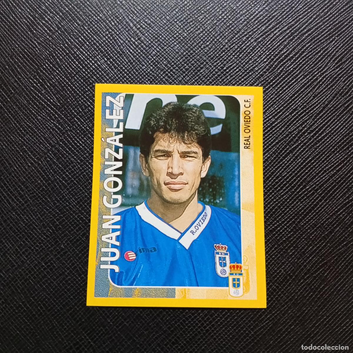 Cromos de f&uacute;tbol: 273 JUAN GONZALEZ OVIEDO PANINI SUPER CAMPEONATO 1998 1999 FUTBOL 98 99 - SIN PEGAR - A216 PG127