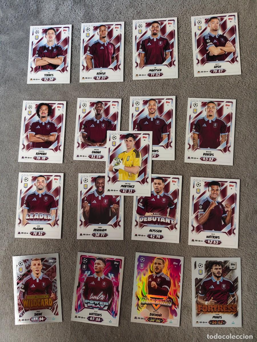 Figurine di Calcio: LOTE 13 BASE 4 ESPECIALES ASTON VILLA DIBU MARTINEZ MATCH ATTAX 26/27 2026 2027 TOPPS UCC AAU
