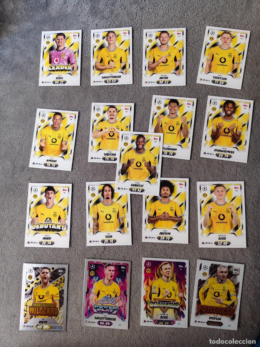 Cromos de f&uacute;tbol: LOTE 13 BASE 4 ESPECIALES BORUSSIA DORTMUND GUIRASSY MATCH ATTAX 26/27 2026 2027 TOPPS UCC AAU