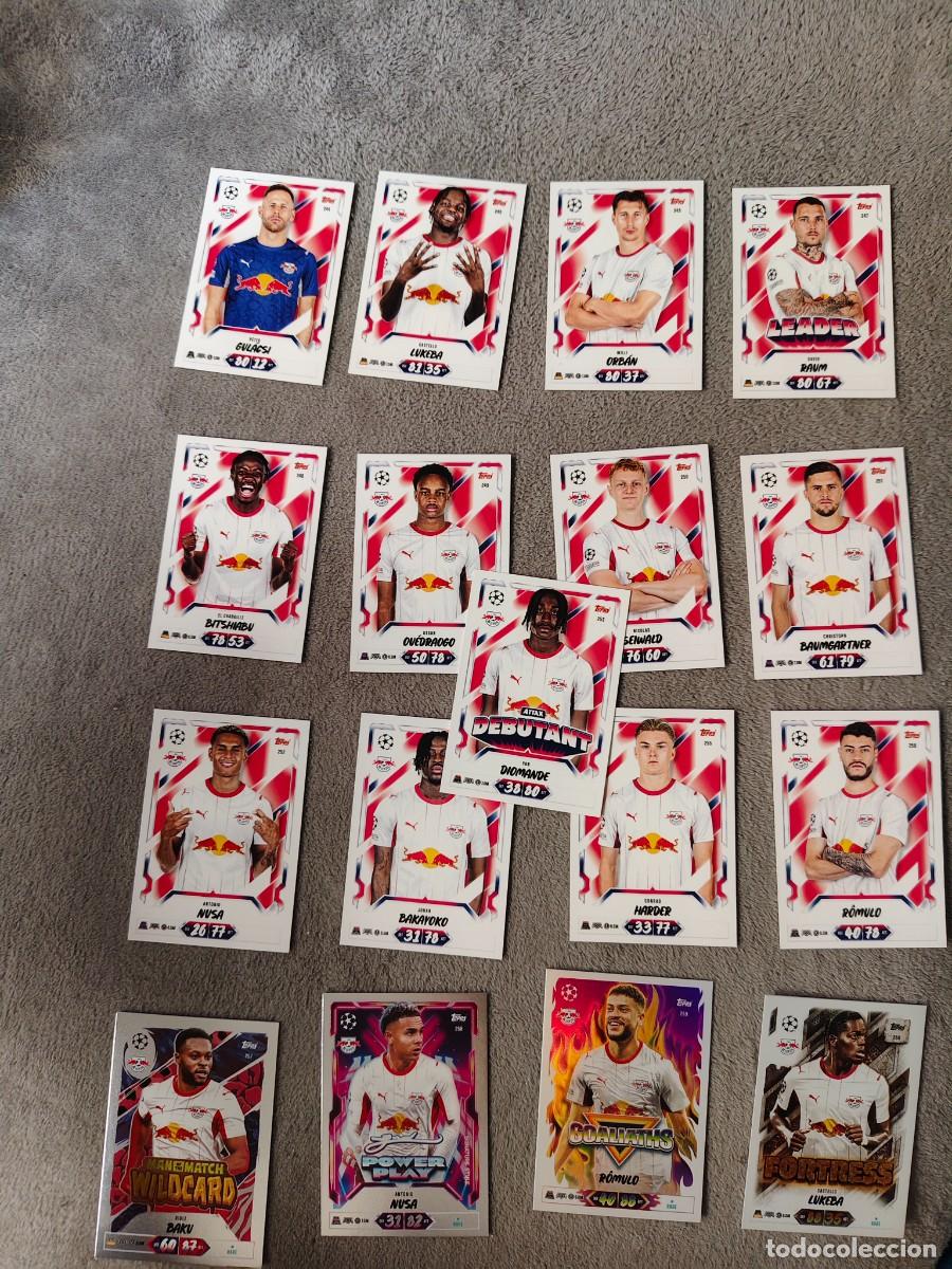 Cromos de f&uacute;tbol: LOTE 13 BASE 4 ESPECIALES RB LEIPZIG DIOMANDE MATCH ATTAX 26/27 2026 2027 TOPPS UCC AAU