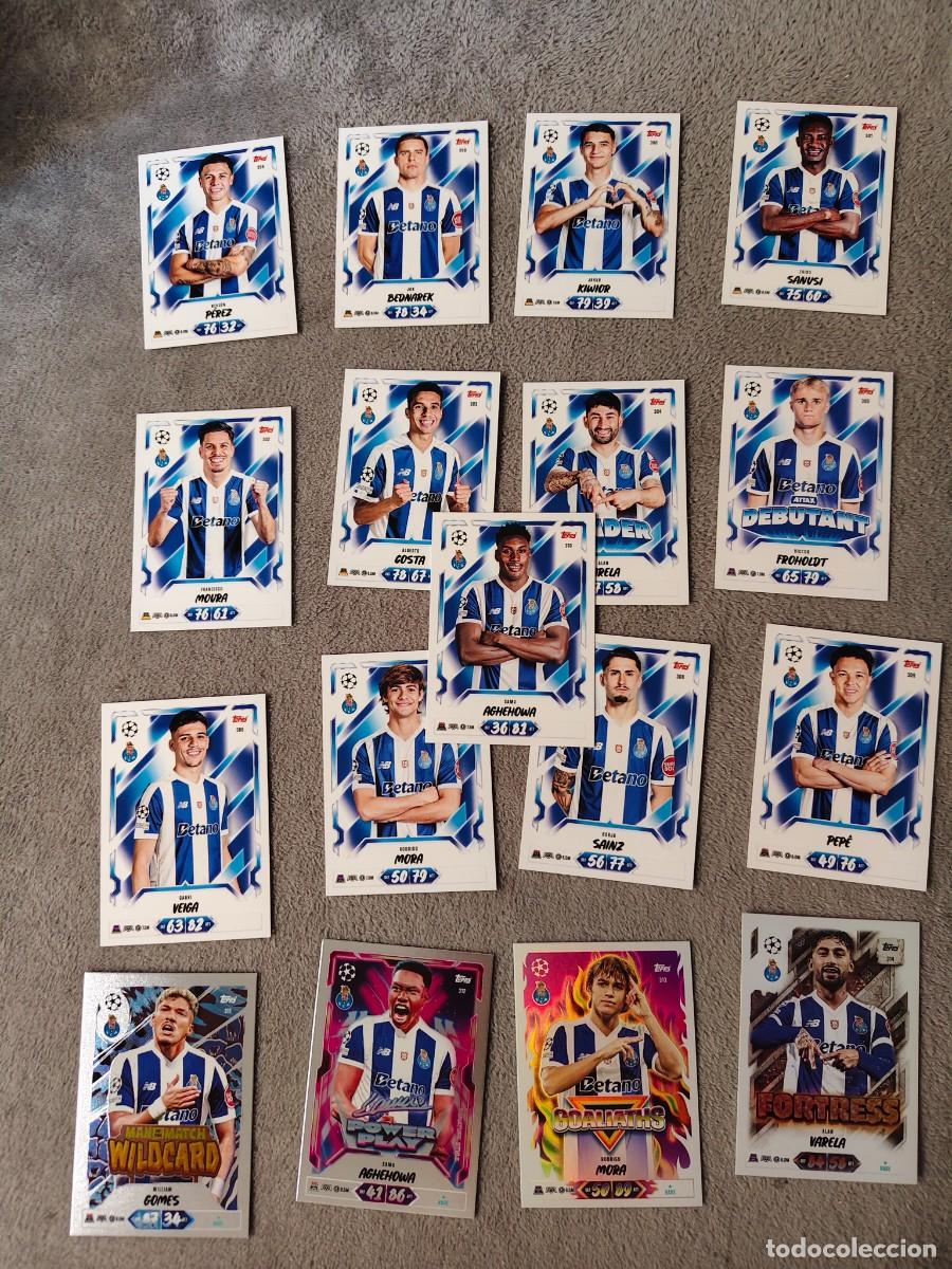 Cromos de f&uacute;tbol: LOTE 13 BASE 4 ESPECIALES FC PORTO GABRI VEIGA SAMU MATCH ATTAX 26/27 2026 2027 TOPPS UCC AAU