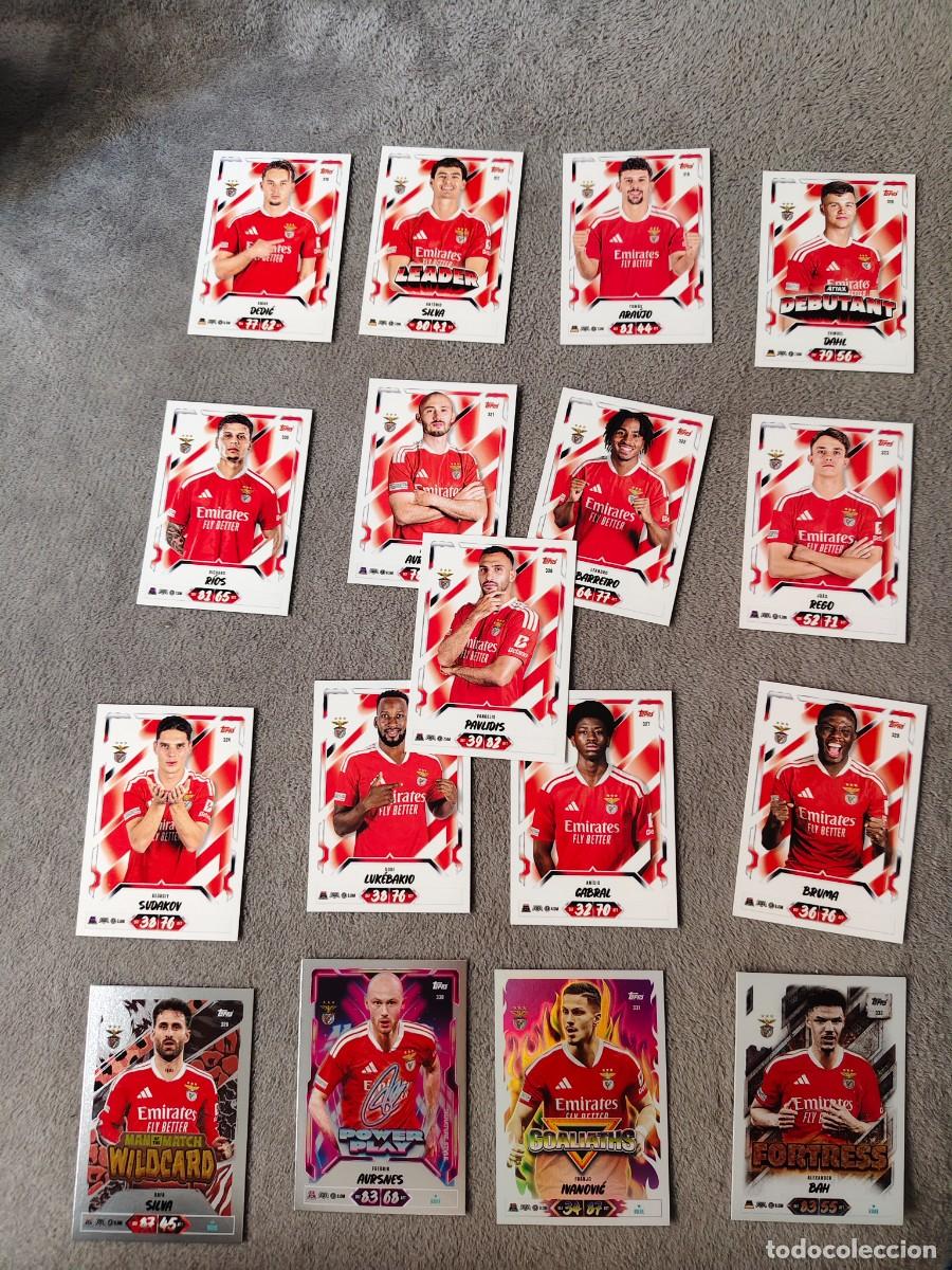 Cromos de f&uacute;tbol: LOTE 13 BASE 4 ESPECIALES SL BENFICA PAVLIDIS MATCH ATTAX 26/27 2026 2027 TOPPS UCC AAU