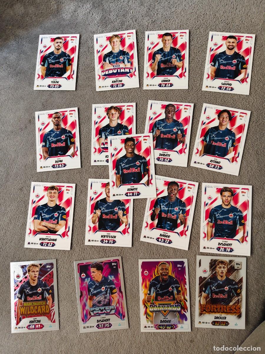 Cromos de f&uacute;tbol: LOTE 13 BASE 4 ESPECIALES FC SALZBURG KONATE MATCH ATTAX 26/27 2026 2027 TOPPS UCC AAU