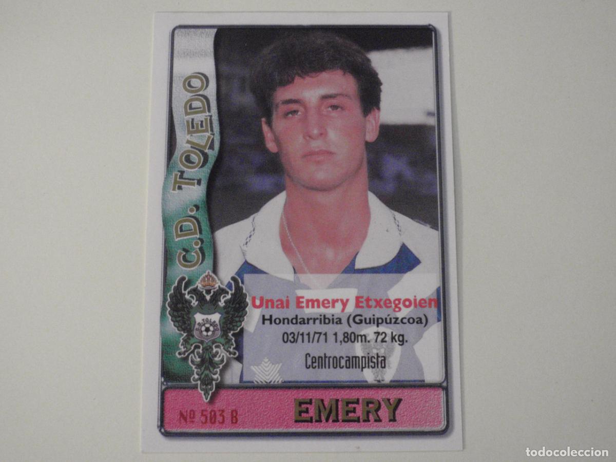 Cromos de Futebol: 503A. MANDIA - 503 B. UNAI EMERY (CD Toledo) LAS FICHAS DE LA LIGA 1996 1997 MUNDICROMO. 96 97