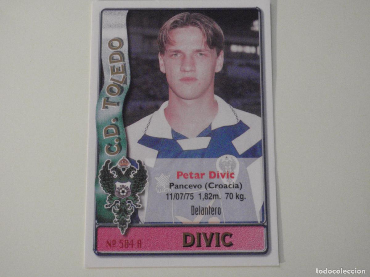Cromos de Futebol: 504A. DIVIC - 504 B. DELGADO (CD Toledo) LAS FICHAS DE LA LIGA 1996 1997 MUNDICROMO. 96 97