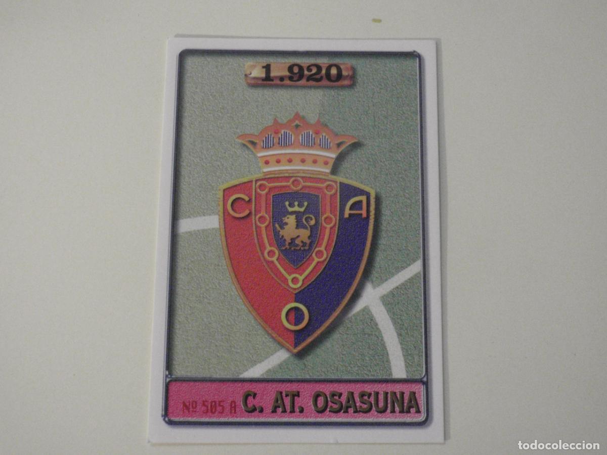 Cartes &agrave; collectionner de Football: 505A. Escudo OSASUNA - 505 B. PALACIOS. LAS FICHAS DE LA LIGA 1996 1997 MUNDICROMO. 96 97