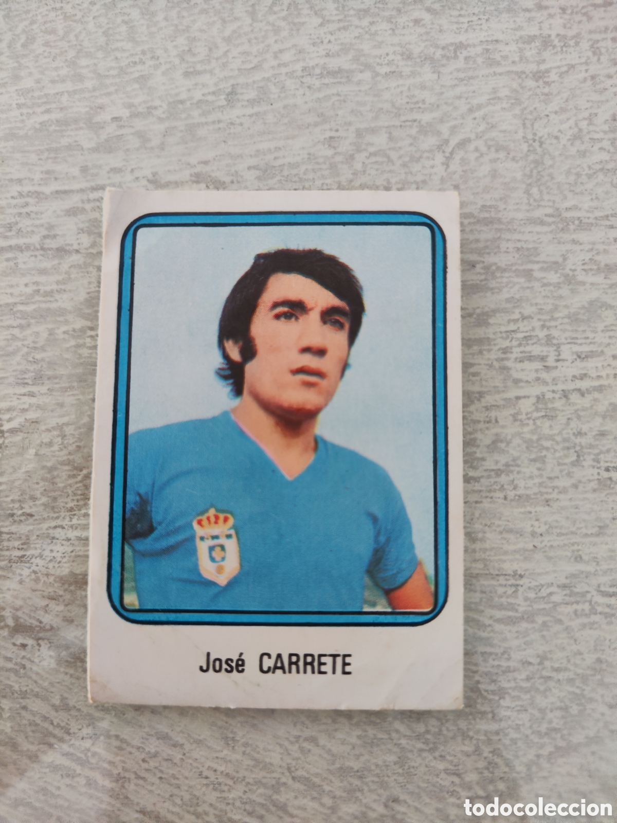 Figurine di Calcio: Vulcano 75 76 1975 1976 sin pegar n&uacute;mero 169 Oviedo Carrete