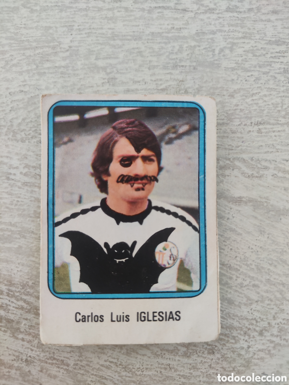 Cartes &agrave; collectionner de Football: Vulcano 75 76 1975 1976 sin pegar n&uacute;mero 211 Salamanca Iglesias pintado a boli
