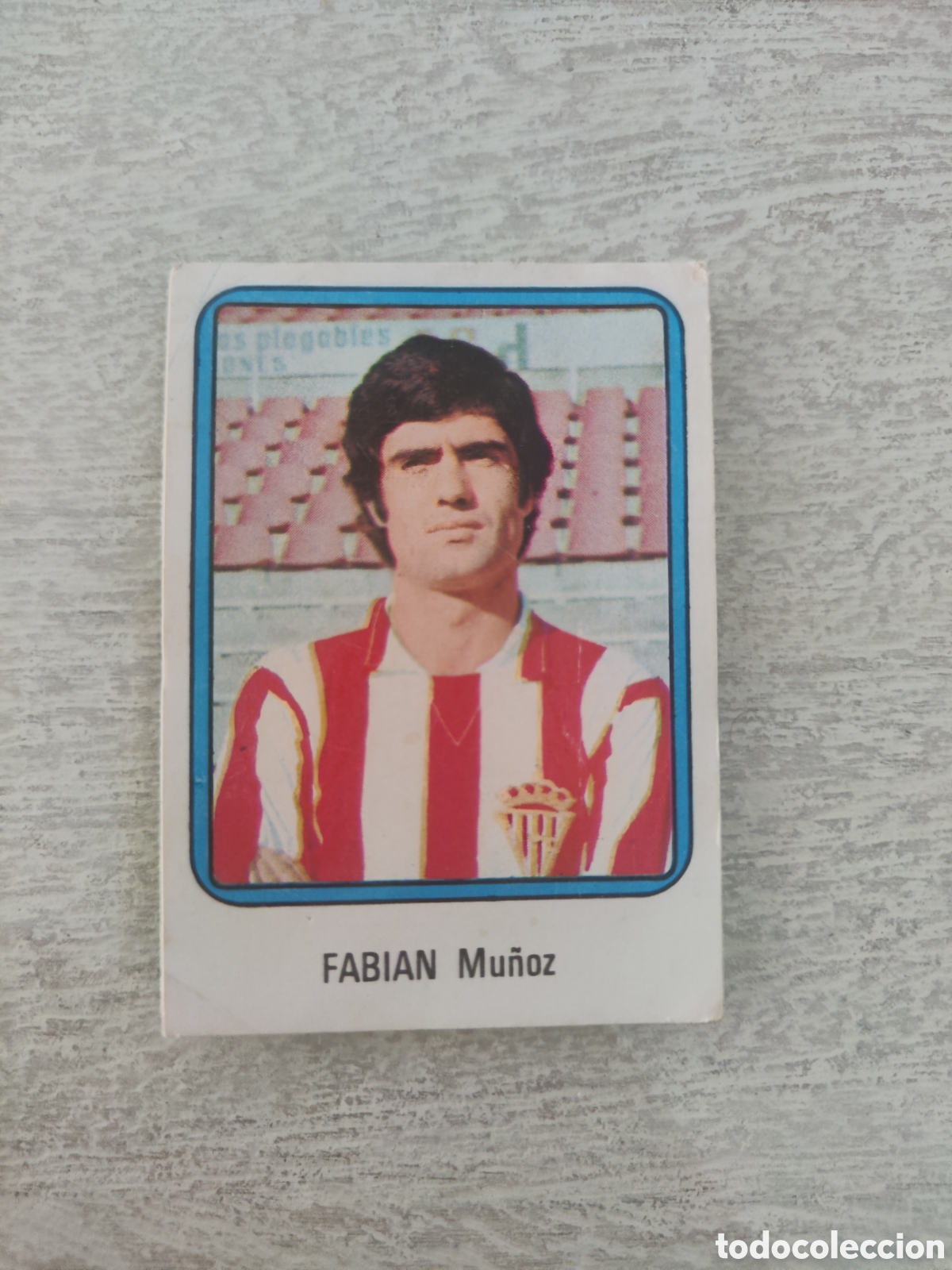 Cartes &agrave; collectionner de Football: Vulcano 75 76 1975 1976 sin pegar n&uacute;mero 240 Sporting Gij&oacute;n Fabi&aacute;n