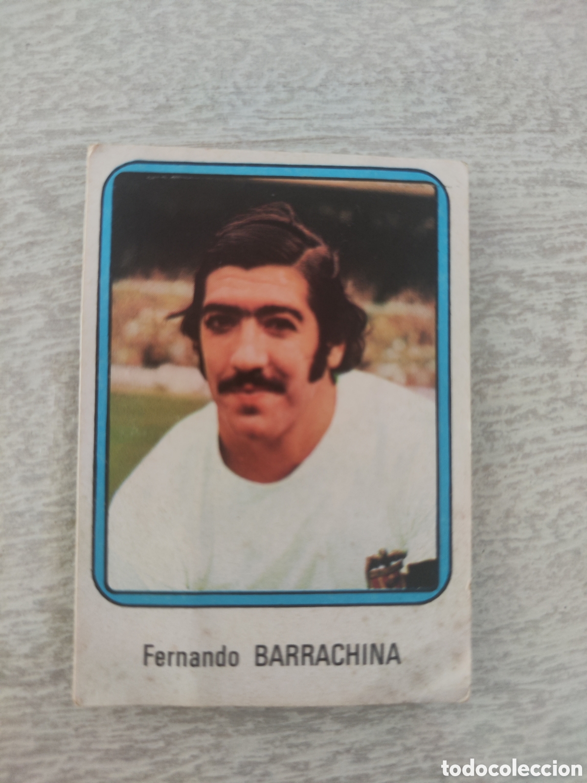 Cromos de Futebol: Vulcano 75 76 1975 1976 sin pegar n&uacute;mero 254 Valencia Barrachina esquina tocada