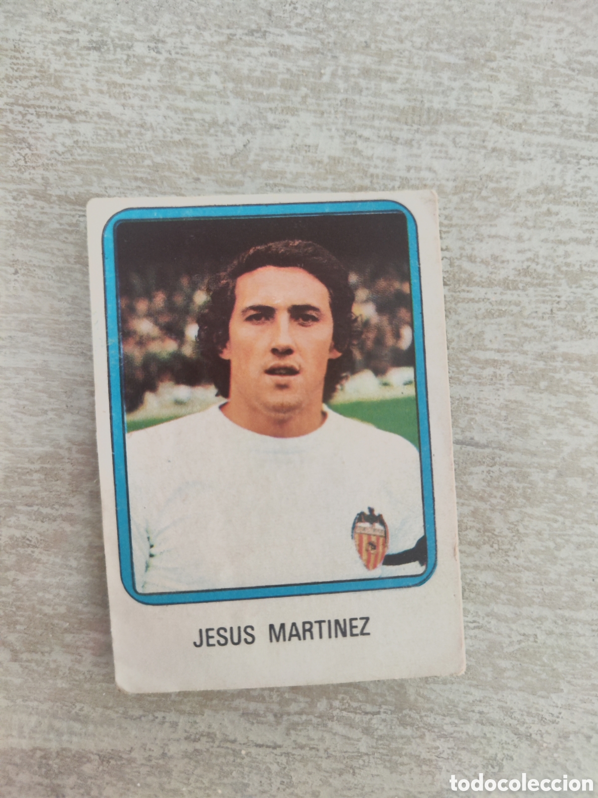 Cromos de Futebol: Vulcano 75 76 1975 1976 sin pegar n&uacute;mero 265 Valencia Jes&uacute;s Mart&iacute;nez