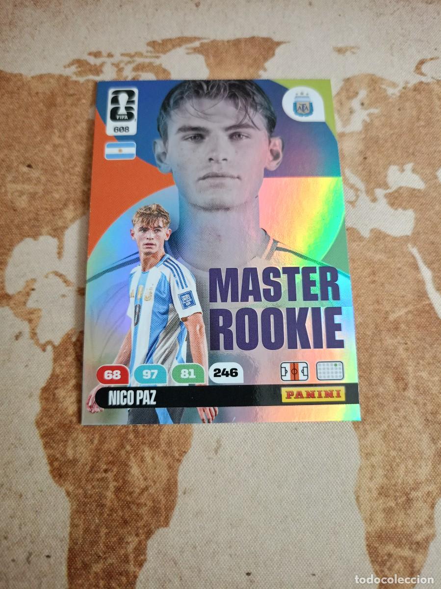 Cromos de Futebol: Master Rookie 608 NICO PAZ Adrenalyn WORLD cup 2026