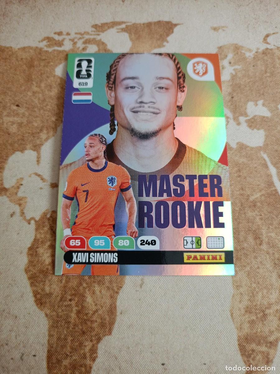 Cromos de f&uacute;tbol: Master Rookie 619 XAVI SIMONS Adrenalyn WORLD cup 2026