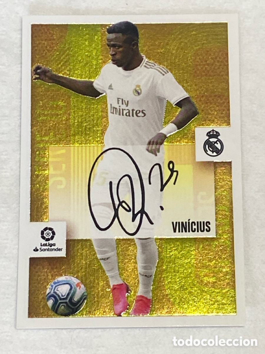 Cromos de f&uacute;tbol: Colecciones Panini Liga Este 2020 21 Serie 10 Aut&oacute;grafos Vin&iacute;cius Real Madrid