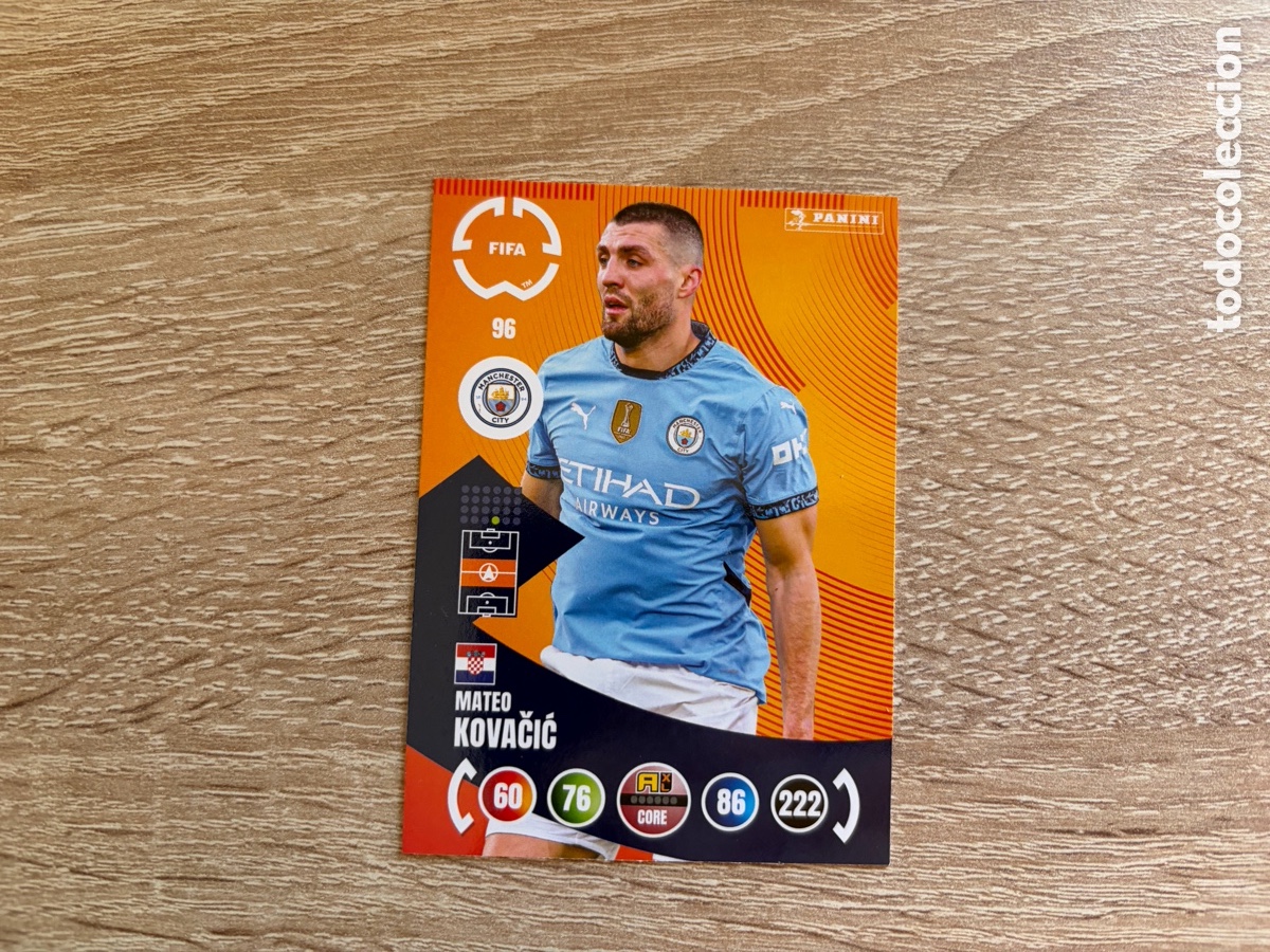 Football Stickers: MNC96 MATEO KOVAČIĆ PANINI FIFA CLUB WORLD CUP 2025 ADRENALYN XL MANCHESTER CITY