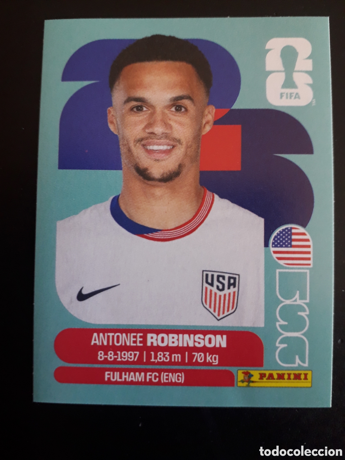 Football Stickers: ROBINSON ESTADOS UNIDOS USA 7 MUNDIAL F&Uacute;TBOL 2026 FIFA WORLD CUP PANINI SIN PEGAR PEDIDO M&Iacute;NIMO 3&euro;.