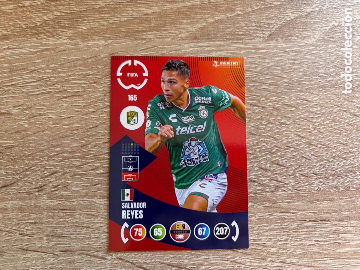 Football Stickers: LEO165 SALVADOR REYES PANINI FIFA CLUB WORLD CUP 2025 ADRENALYN XL CLUB LE&Oacute;N