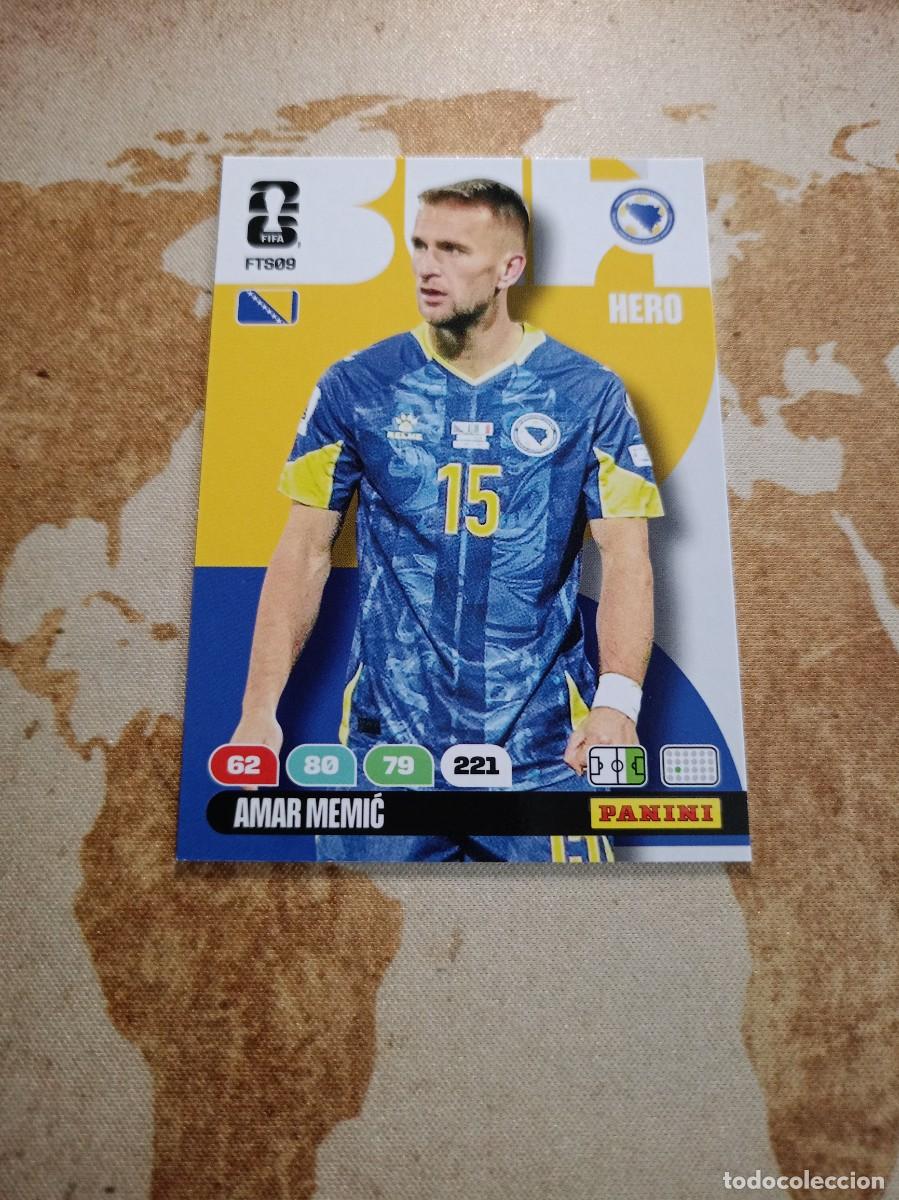 Football Stickers: FTS09 AMAR MEMIC BOSNIA HERZEGOVINA Adrenalyn WORLD cup 2026