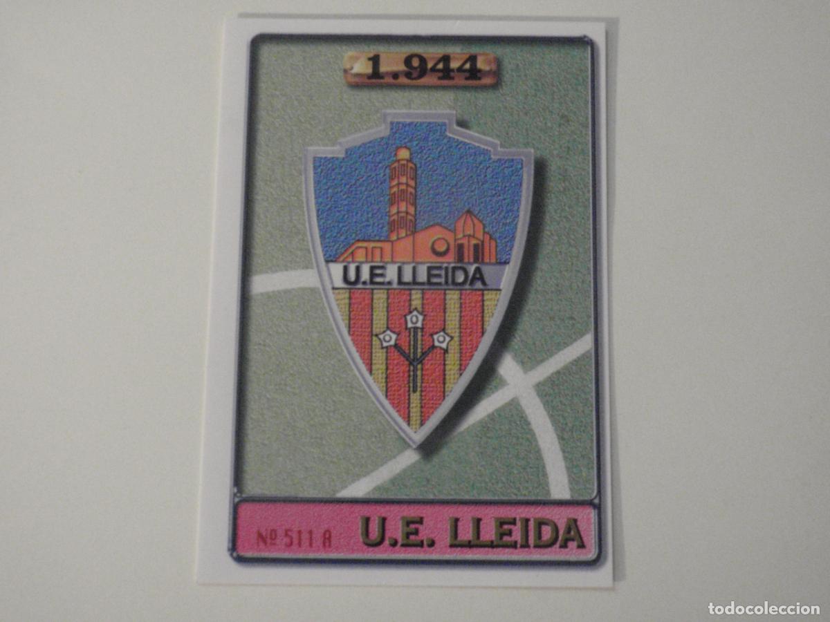Football Stickers: 511A. Escudo LLEIDA - 511 B. BERISOVIC. LAS FICHAS DE LA LIGA 1996 1997 MUNDICROMO. 96 97