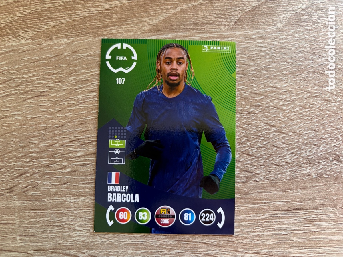 Cromos de f&uacute;tbol: PSG107 BRADLEY BARCOLA PANINI FIFA CLUB WORLD CUP 2025 ADRENALYN XL PARIS SAINT-GERMAIN PSG