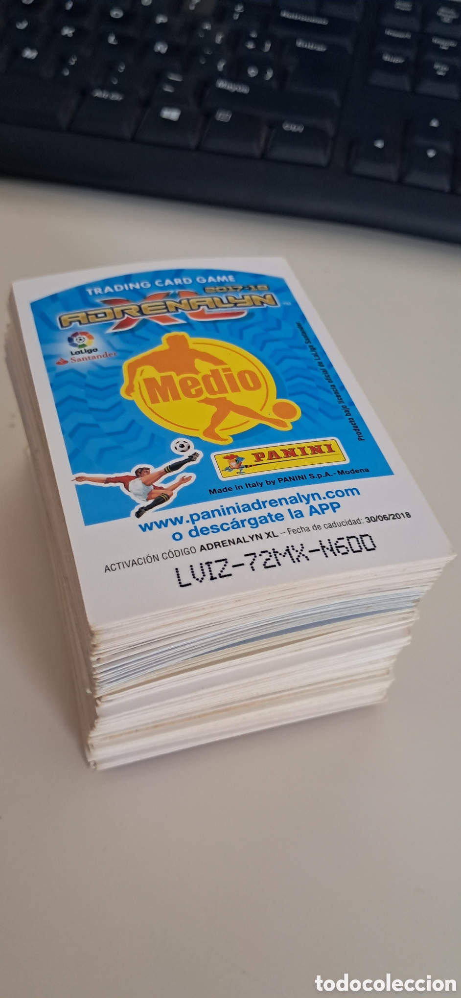 Cromos de f&uacute;tbol: Lote 125 cromos adrenalina xl 17/18