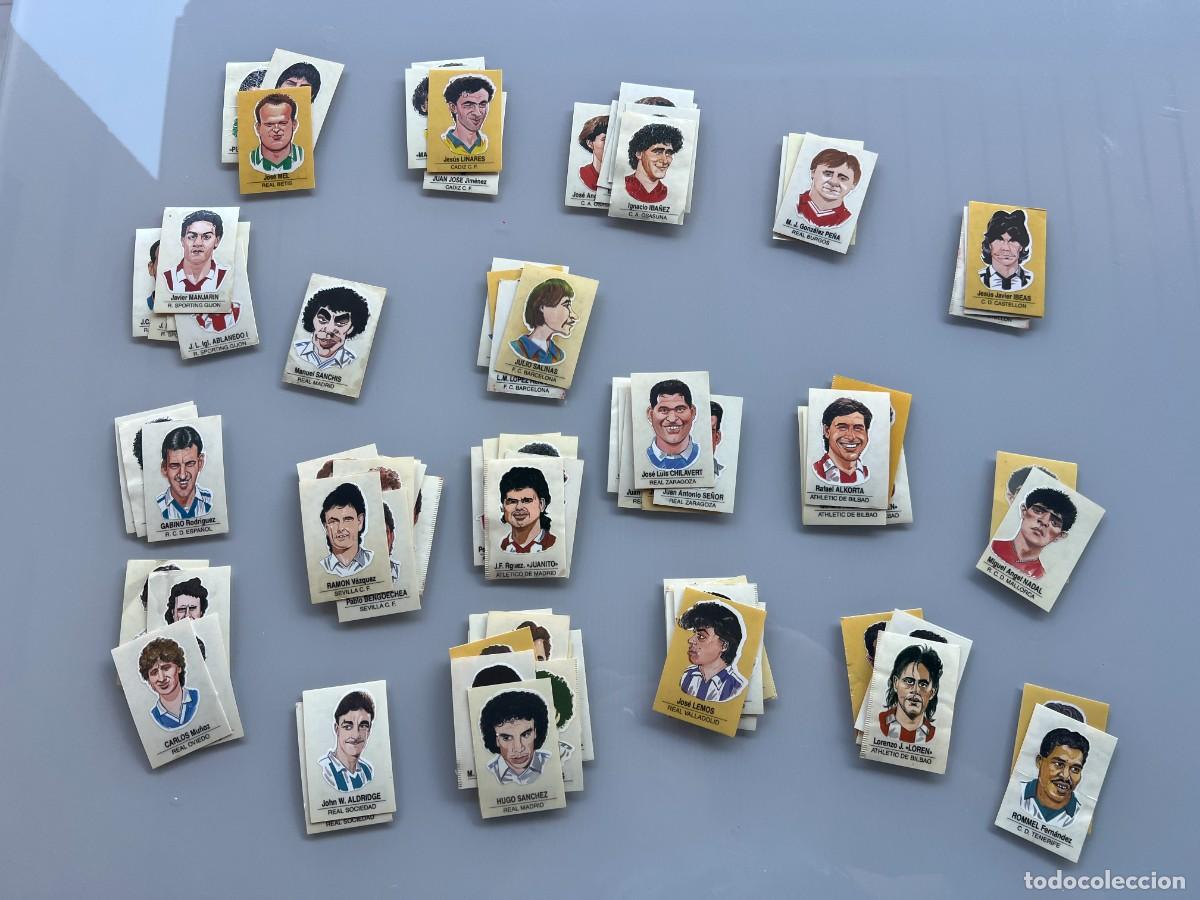 Cromos de f&uacute;tbol: LOTE 91 CROMOS CARICATURAS DE FUTBOLISTAS FAMOSOS BOLLYCAO NUEVOS