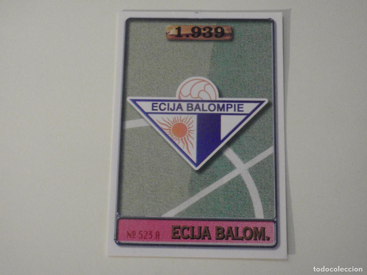 Cromos de f&uacute;tbol: 523A. Escudo ECIJA - 523 B. CHESA. LAS FICHAS DE LA LIGA 1996 1997 MUNDICROMO. 96 97