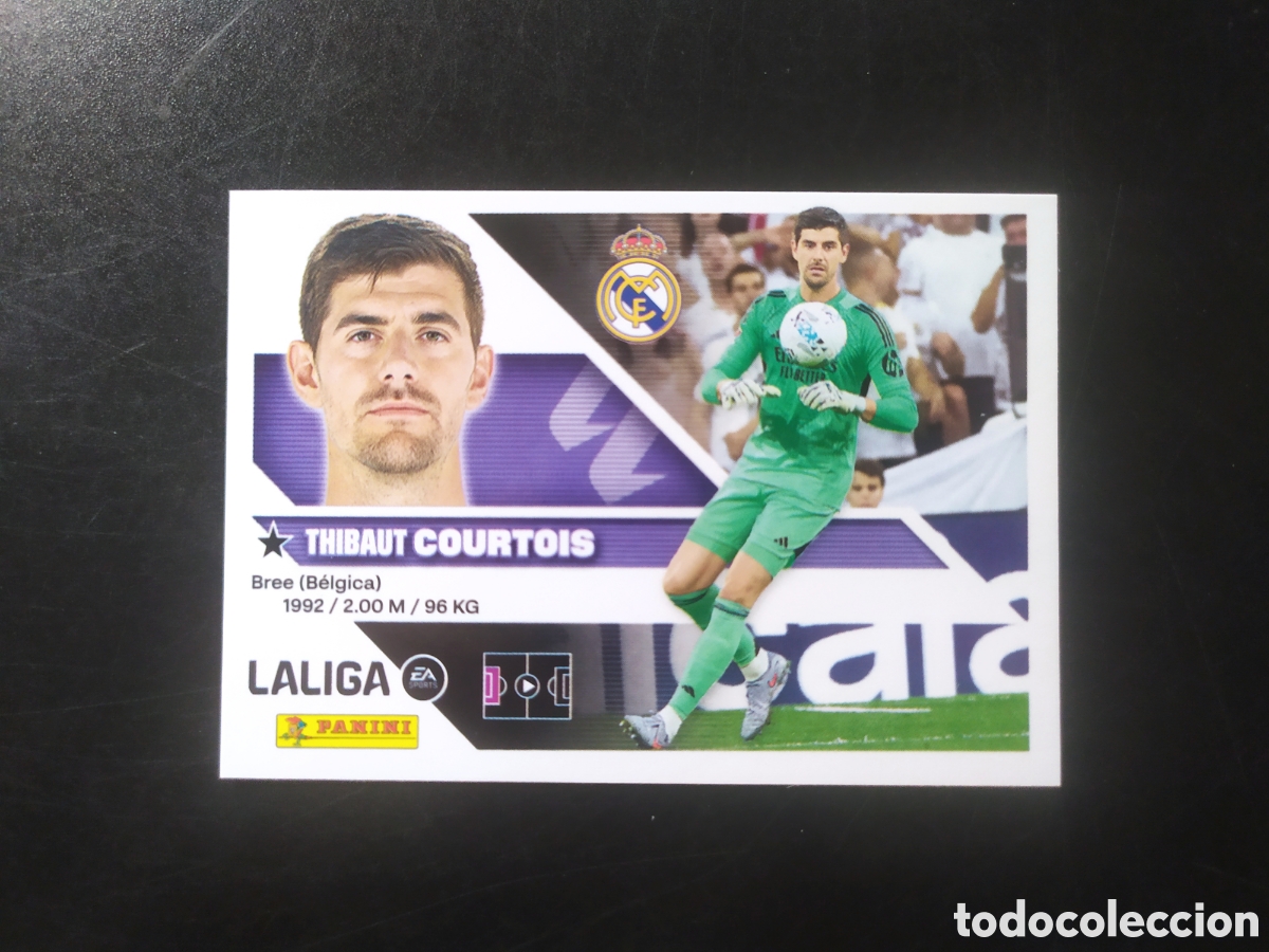 Cromos de f&uacute;tbol: Liga este 2026 2027 26 27 panini Courtois n&deg; 3 Real Madrid