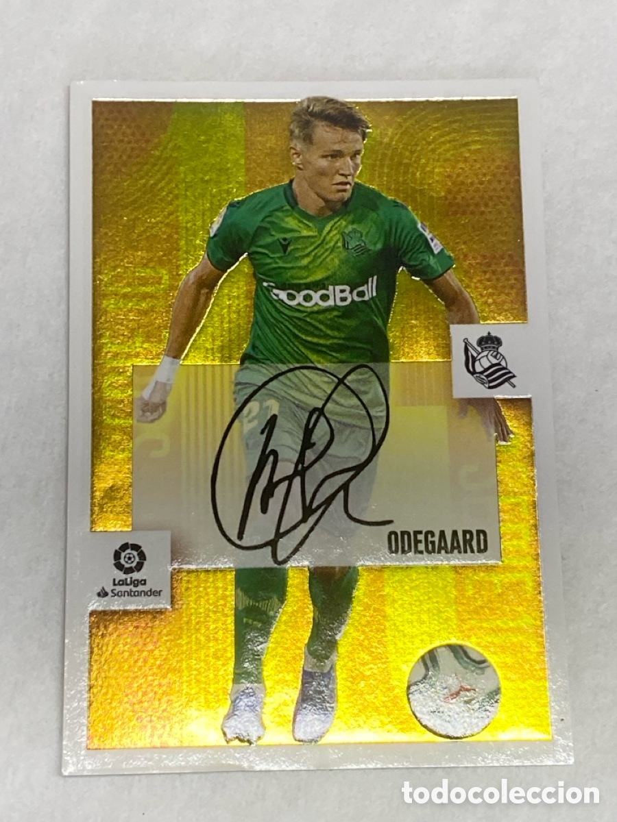 Football Stickers: Colecciones Panini Liga Este 2020 21 Serie 10 Aut&oacute;grafos Odegaard Real Sociedad