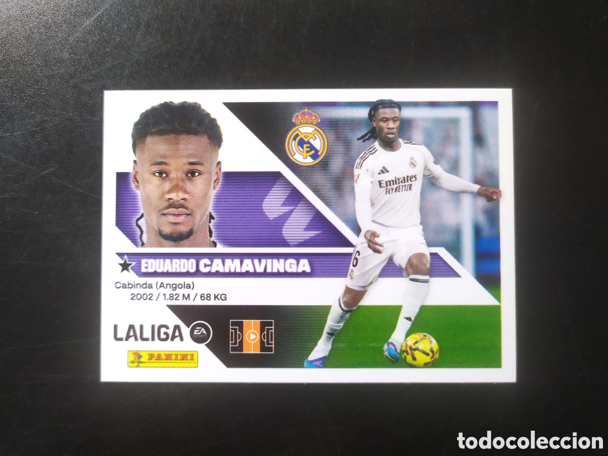 Cromos de f&uacute;tbol: Liga este 2026 2027 26 27 panini Camavinga n&deg; 13 Real Madrid