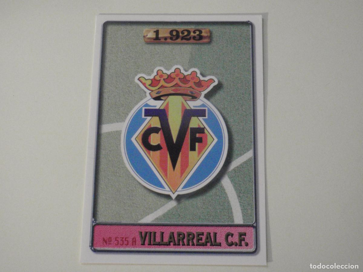 Cromos de f&uacute;tbol: 535A. Escudo VILLARREAL - 535 B. SOTO. LAS FICHAS DE LA LIGA 1996 1997 MUNDICROMO. 96 97