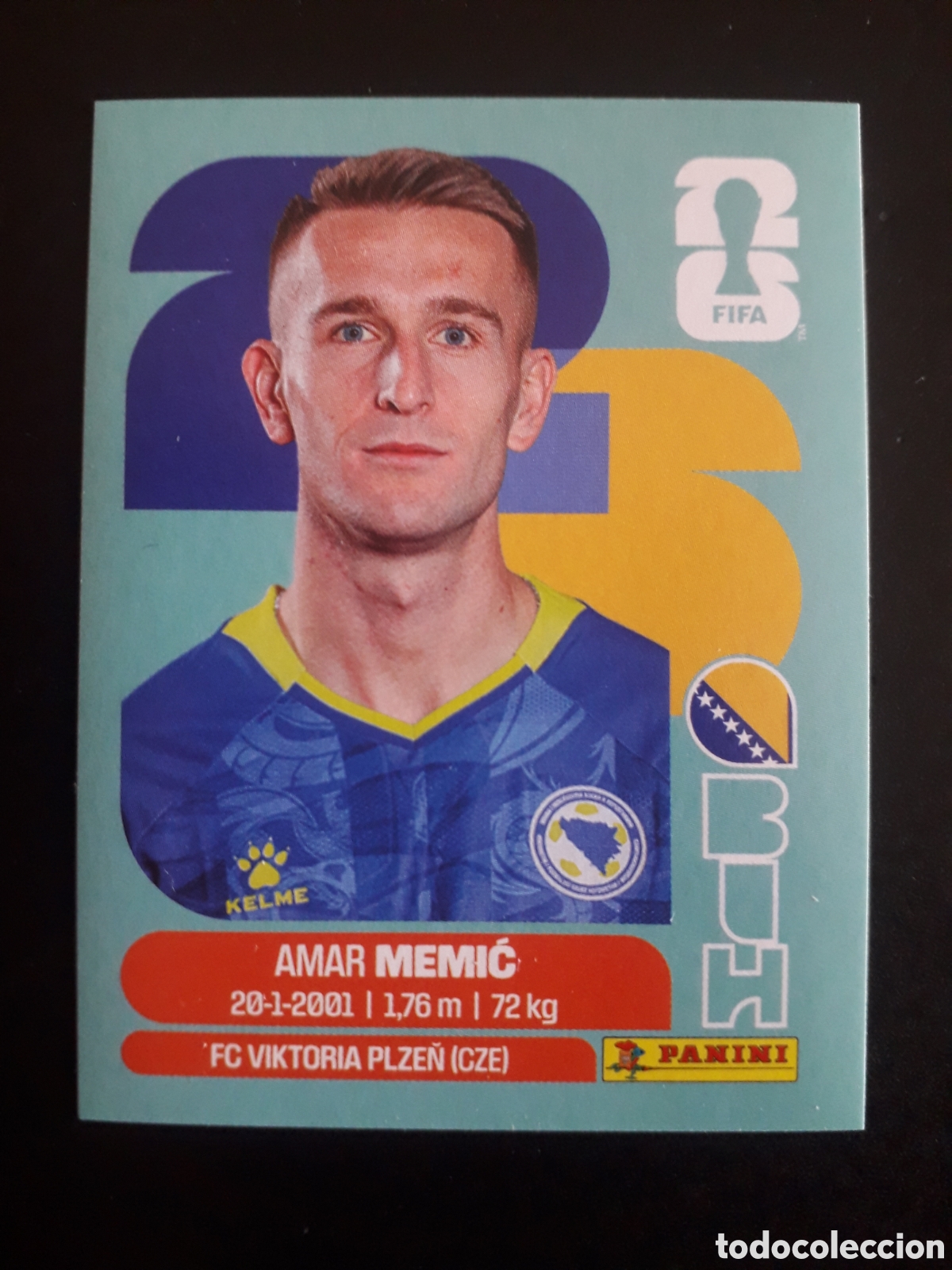Cromos de f&uacute;tbol: MEMIĆ BOSNIA HERCEGOVINA BIH 16 MUNDIAL F&Uacute;TBOL 2026 FIFA WORLD CUP PANINI SIN PEGAR PEDIDO M&Iacute;NIMO 3&euro;