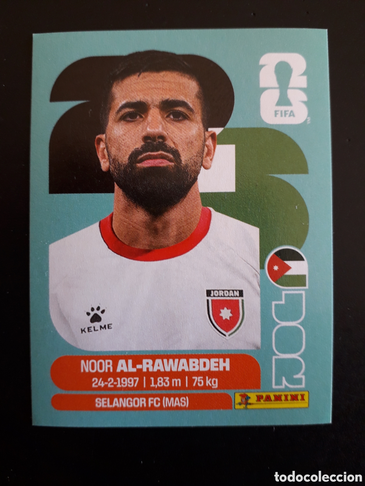 Cromos de f&uacute;tbol: AL RAWABDEH JORDANIA JOR 11 MUNDIAL F&Uacute;TBOL 2026 FIFA WORLD CUP PANINI SIN PEGAR PEDIDO M&Iacute;NIMO 3&euro;