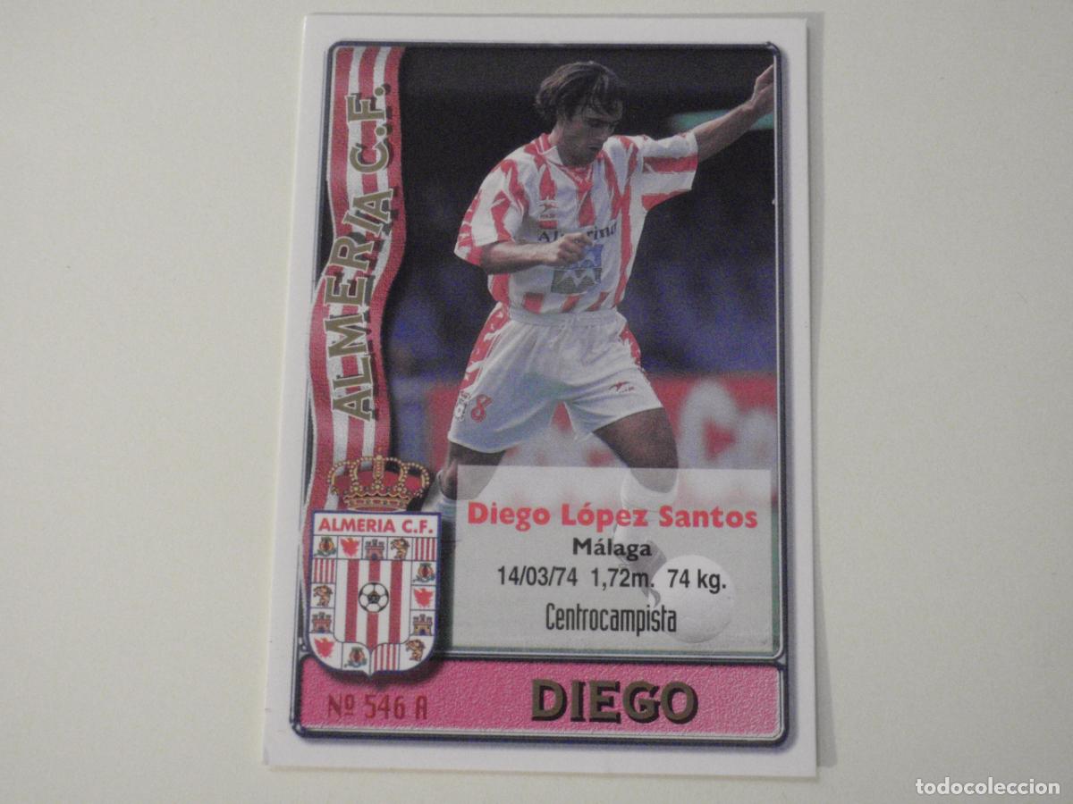 Fu&szlig;ball-Sticker: 546A REYES - 546 B. QUICO (Almer&iacute;a) LAS FICHAS DE LA LIGA 1996 1997 MUNDICROMO. 96 97