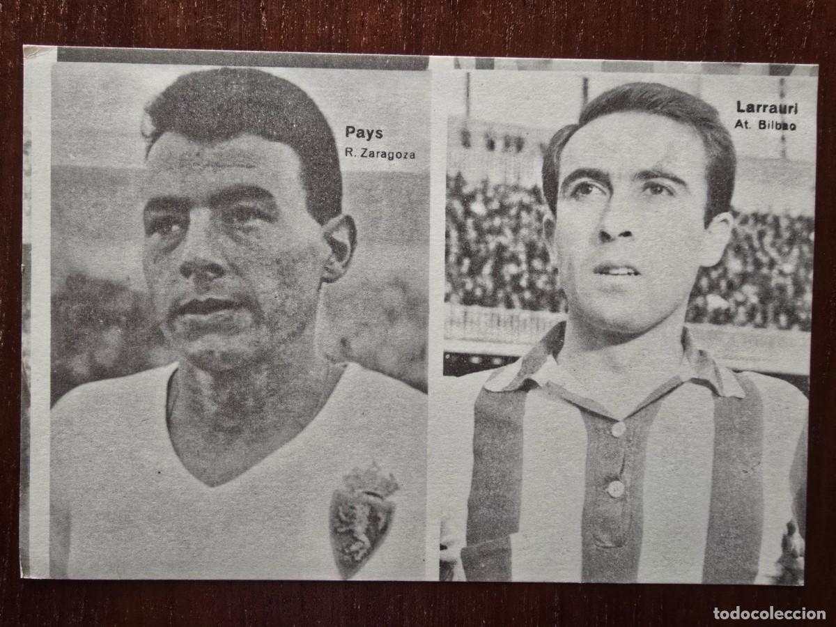 Fu&szlig;ball-Sticker: Lamina Doble Cromos Futbol.Pays.Zaragoza.Larrauri.Bilbao.Graficas Bergas