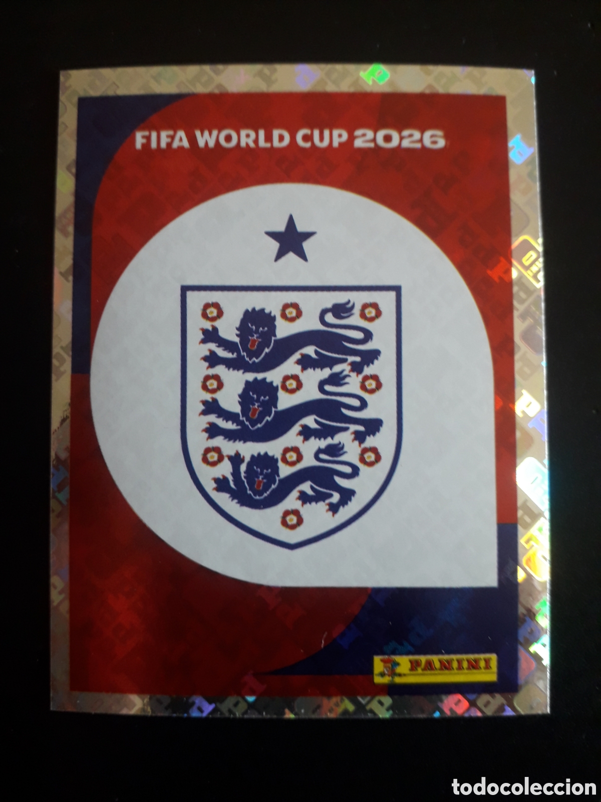 Cromos de f&uacute;tbol: ESCUDO INGLATERRA ENG 1 MUNDIAL F&Uacute;TBOL 2026 FIFA WORLD CUP PANINI SIN PEGAR PEDIDO M&Iacute;NIMO 3&euro;