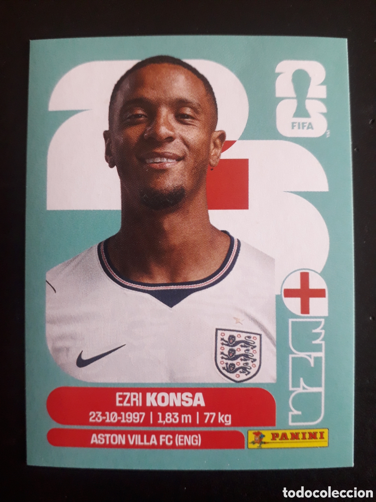 Cromos de f&uacute;tbol: KONSA INGLATERRA ENG 5 MUNDIAL F&Uacute;TBOL 2026 FIFA WORLD CUP PANINI SIN PEGAR PEDIDO M&Iacute;NIMO 3&euro;.
