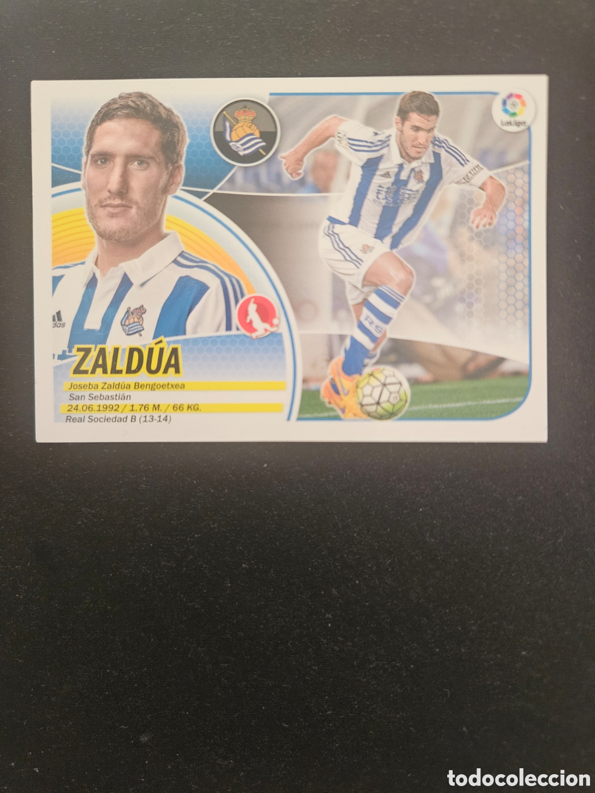 Cromos de f&uacute;tbol: ZALD&Uacute;A N&ordm; 3A REAL SOCIEDAD &ndash; LIGA ESTE 2016-17 PANINI