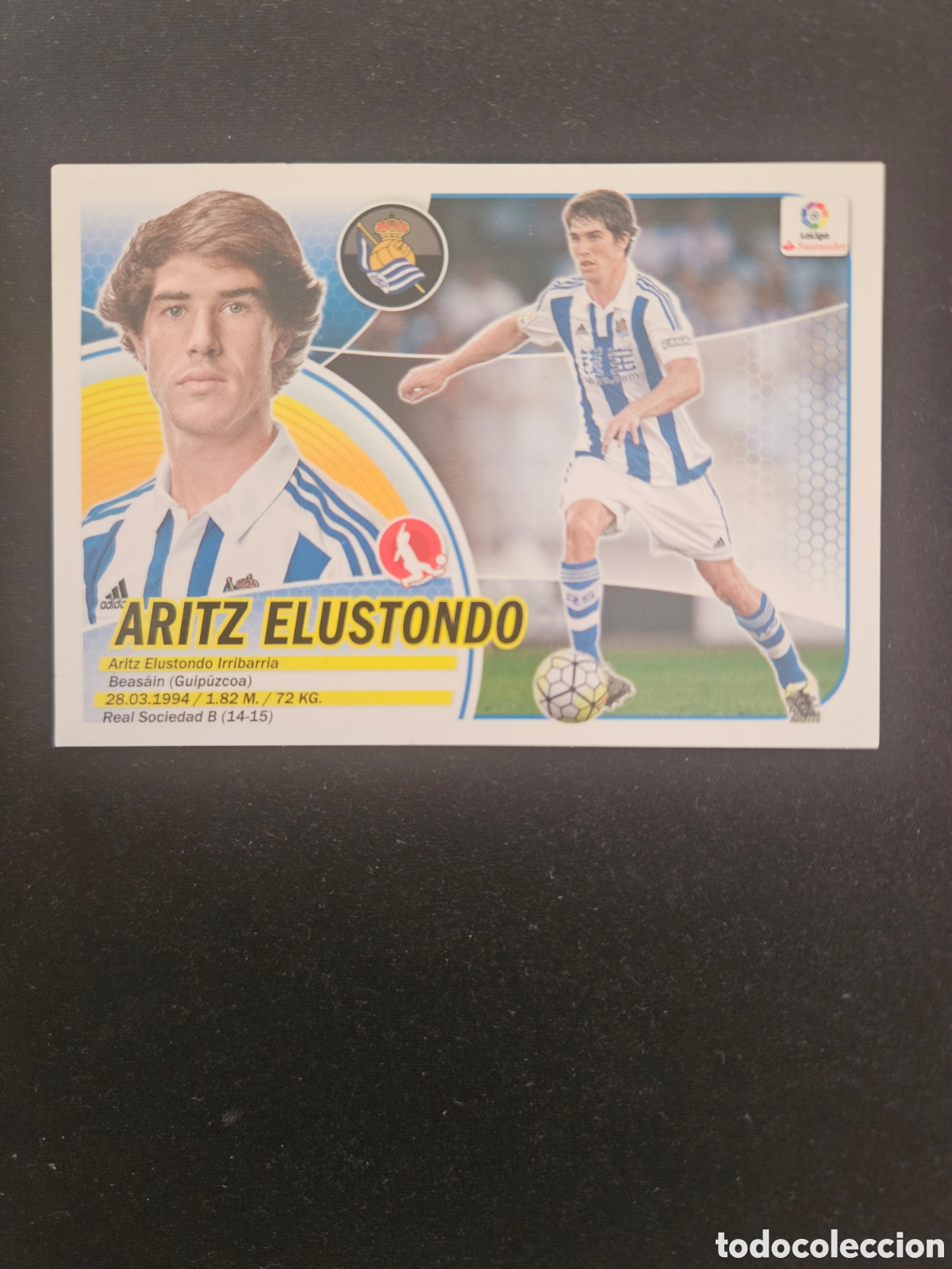 Cromos de f&uacute;tbol: ARITZ ELUSTONDO N&ordm; 4 REAL SOCIEDAD &ndash; LIGA ESTE 2016-17 PANINI