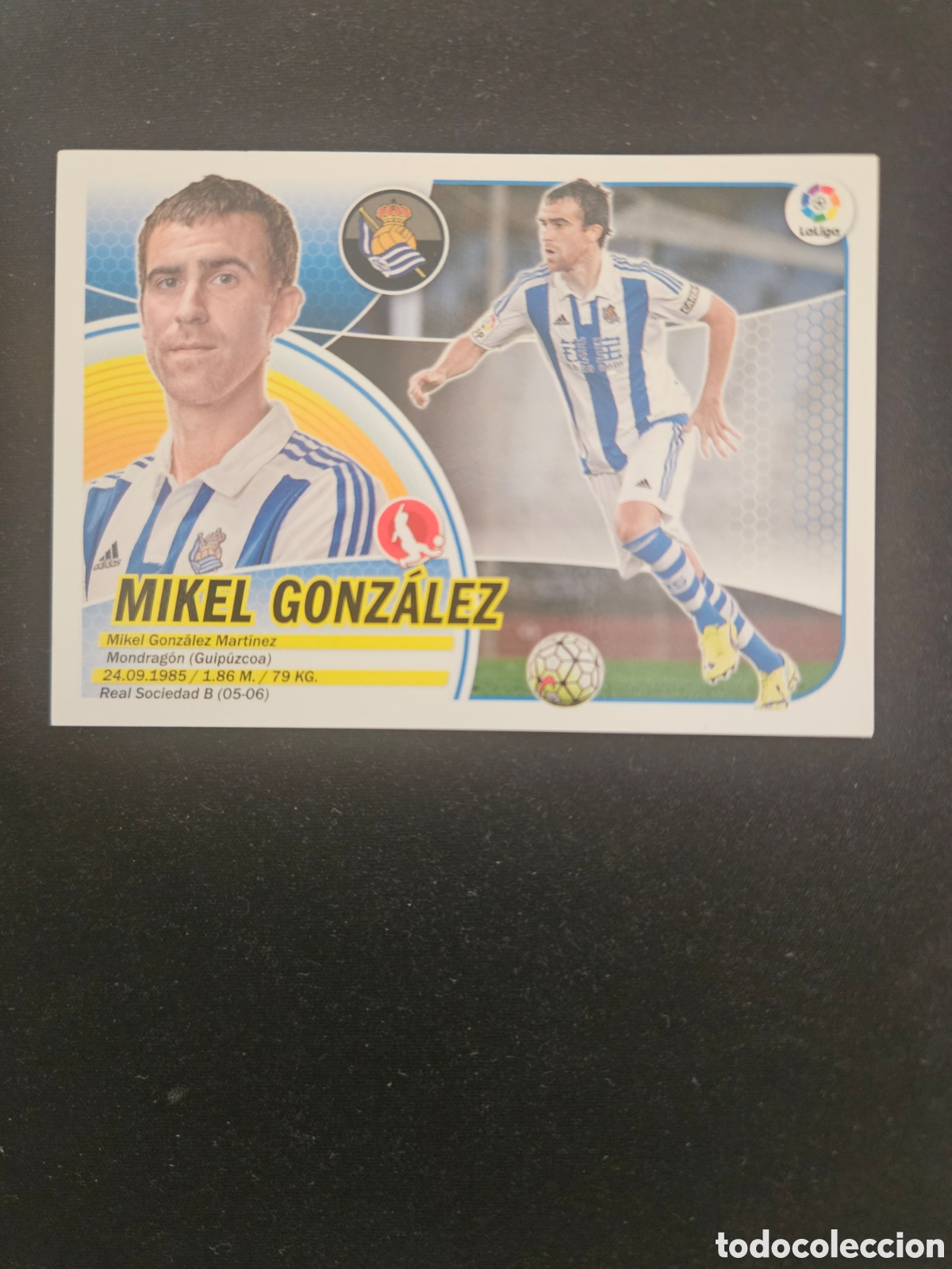 Cromos de f&uacute;tbol: MIKEL GONZ&Aacute;LEZ N&ordm; 6 REAL SOCIEDAD &ndash; LIGA ESTE 2016-17 PANINI