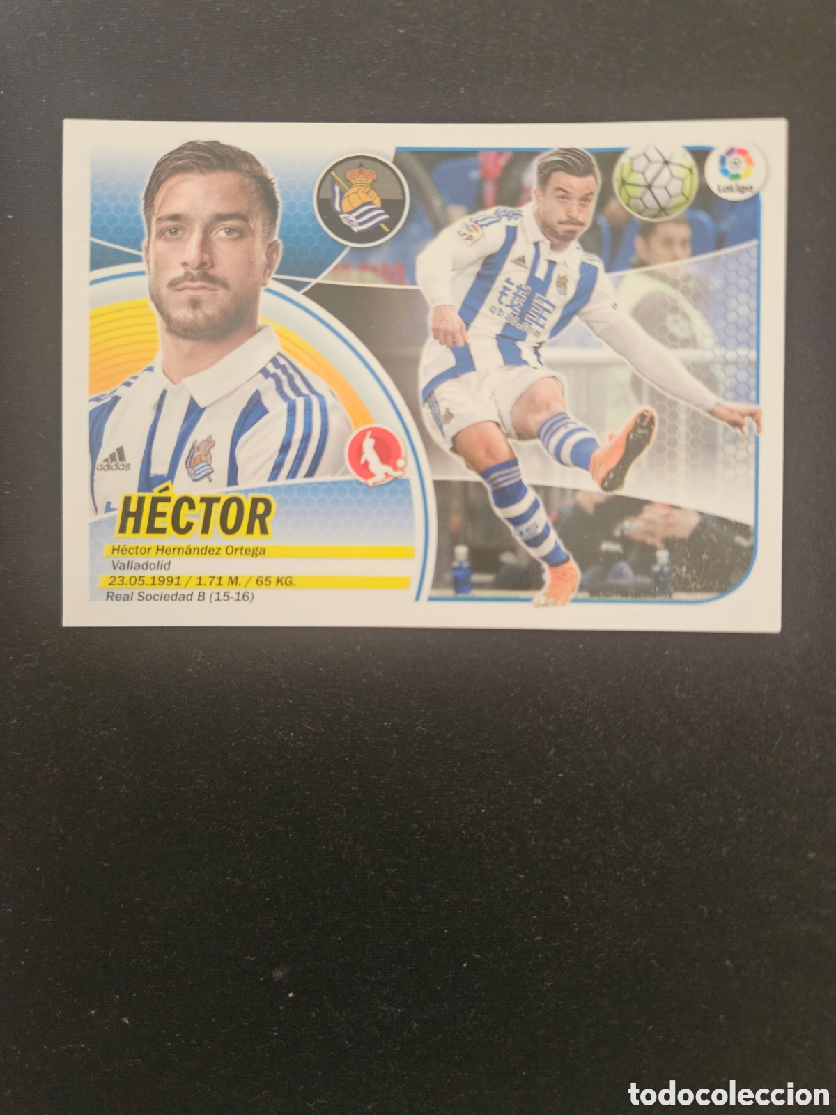 Cromos de f&uacute;tbol: H&Eacute;CTOR N&ordm; 7B REAL SOCIEDAD &ndash; LIGA ESTE 2016-17 PANINI 1/3