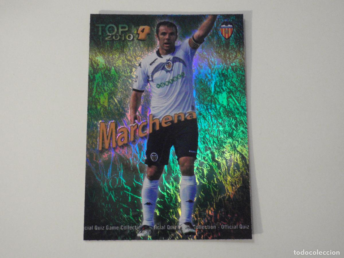 Cromos de f&uacute;tbol: 566 MARCHENA Valencia TOP Verde Jaspeado. LAS FICHAS DE LA LIGA FUTBOL 2009 2010 MUNDICROMO 09 10