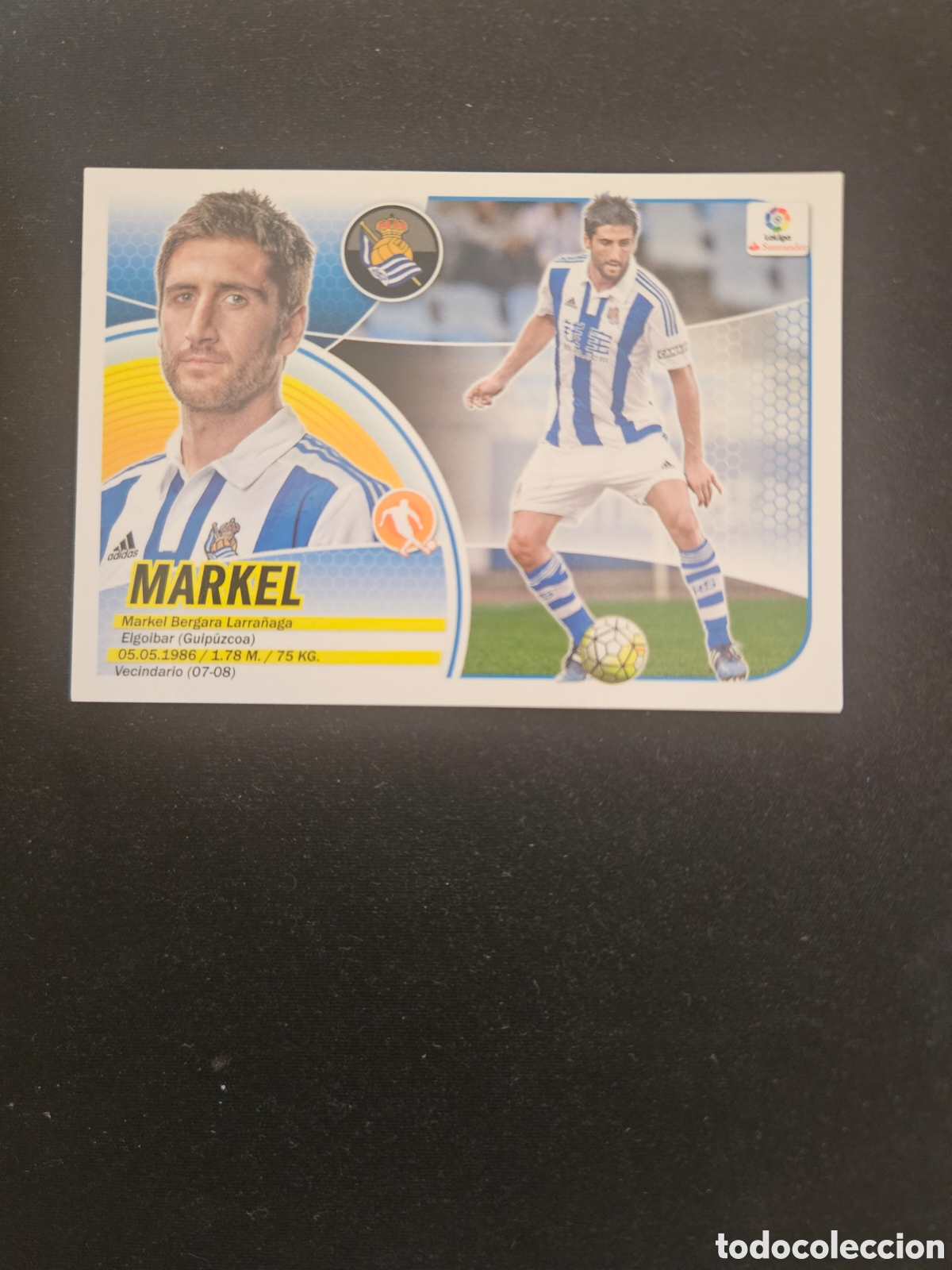 Cromos de f&uacute;tbol: MARKEL N&ordm; 8 REAL SOCIEDAD &ndash; LIGA ESTE 2016-17 PANINI