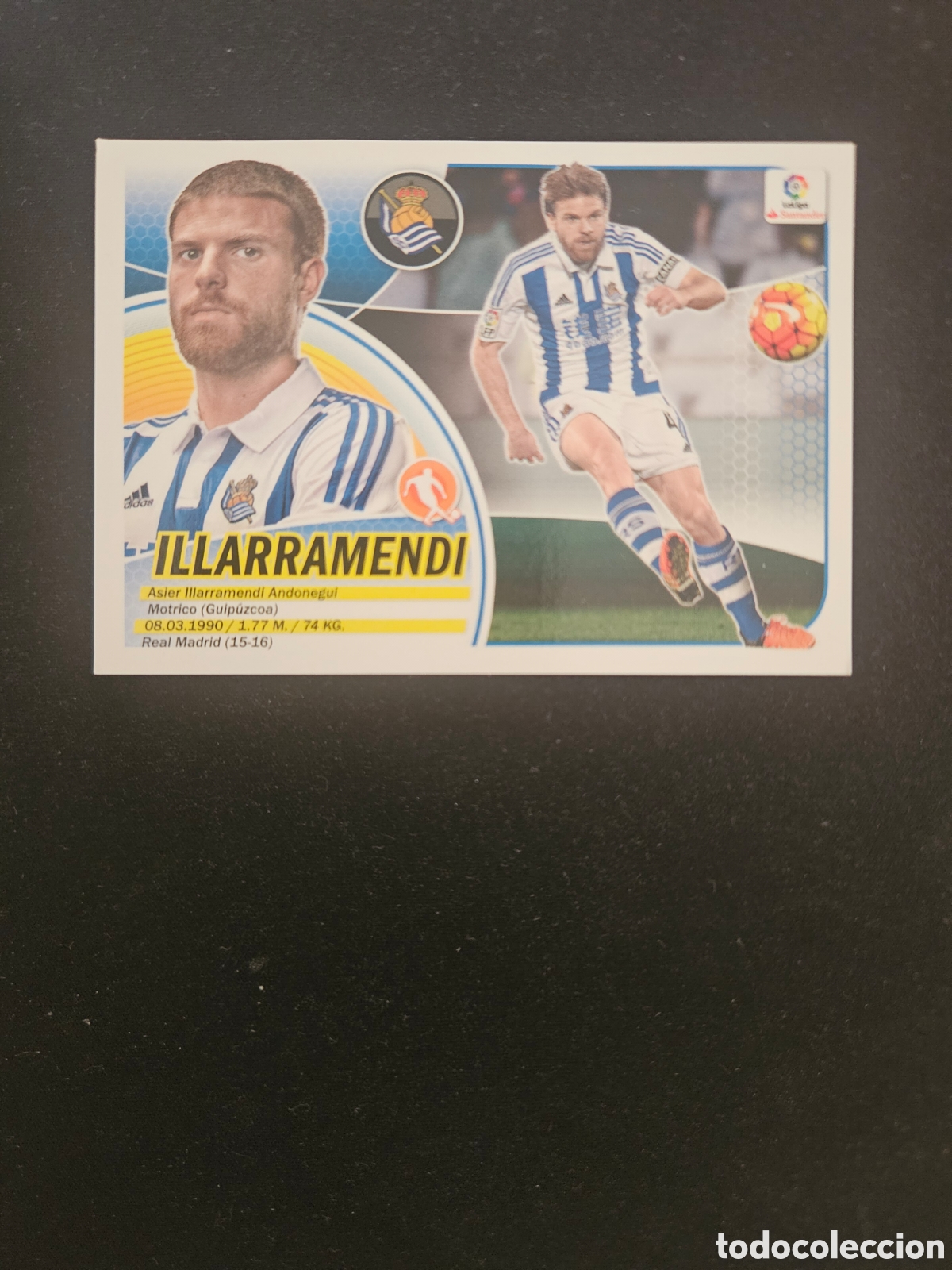 Cromos de f&uacute;tbol: ILLARRAMENDI N&ordm; 9 REAL SOCIEDAD &ndash; LIGA ESTE 2016-17 PANINI