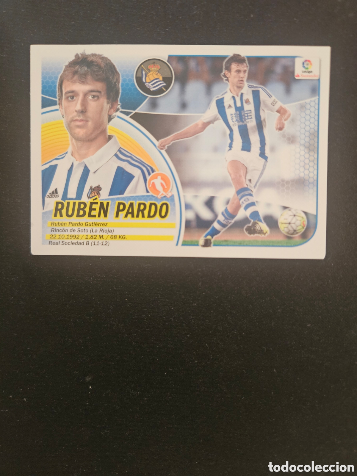 Cromos de f&uacute;tbol: RUB&Eacute;N PARDO N&ordm; 10 REAL SOCIEDAD &ndash; LIGA ESTE 2016-17 PANINI