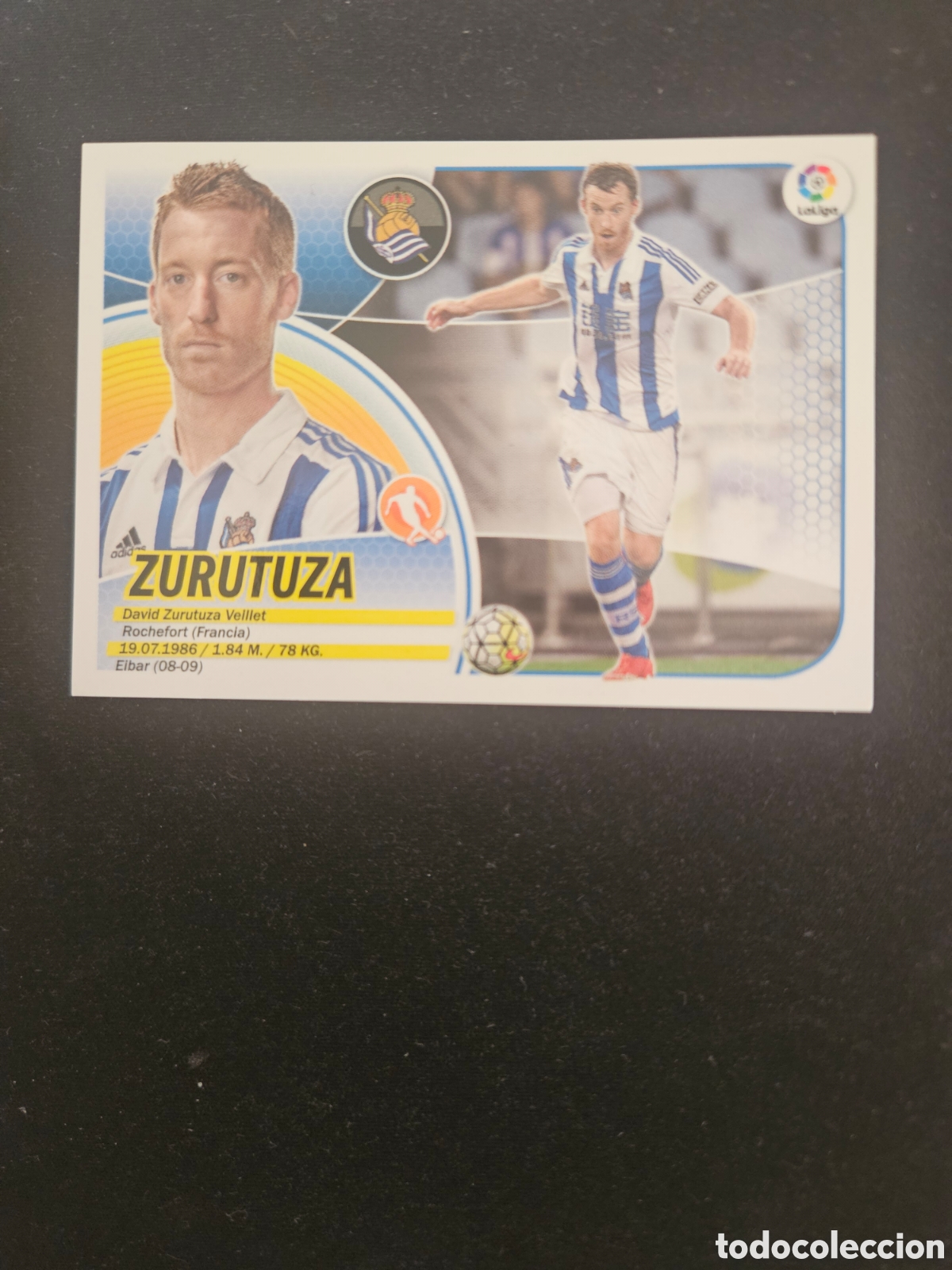 Cromos de f&uacute;tbol: ZURUTUZA N&ordm; 11A REAL SOCIEDAD &ndash; LIGA ESTE 2016-17 PANINI