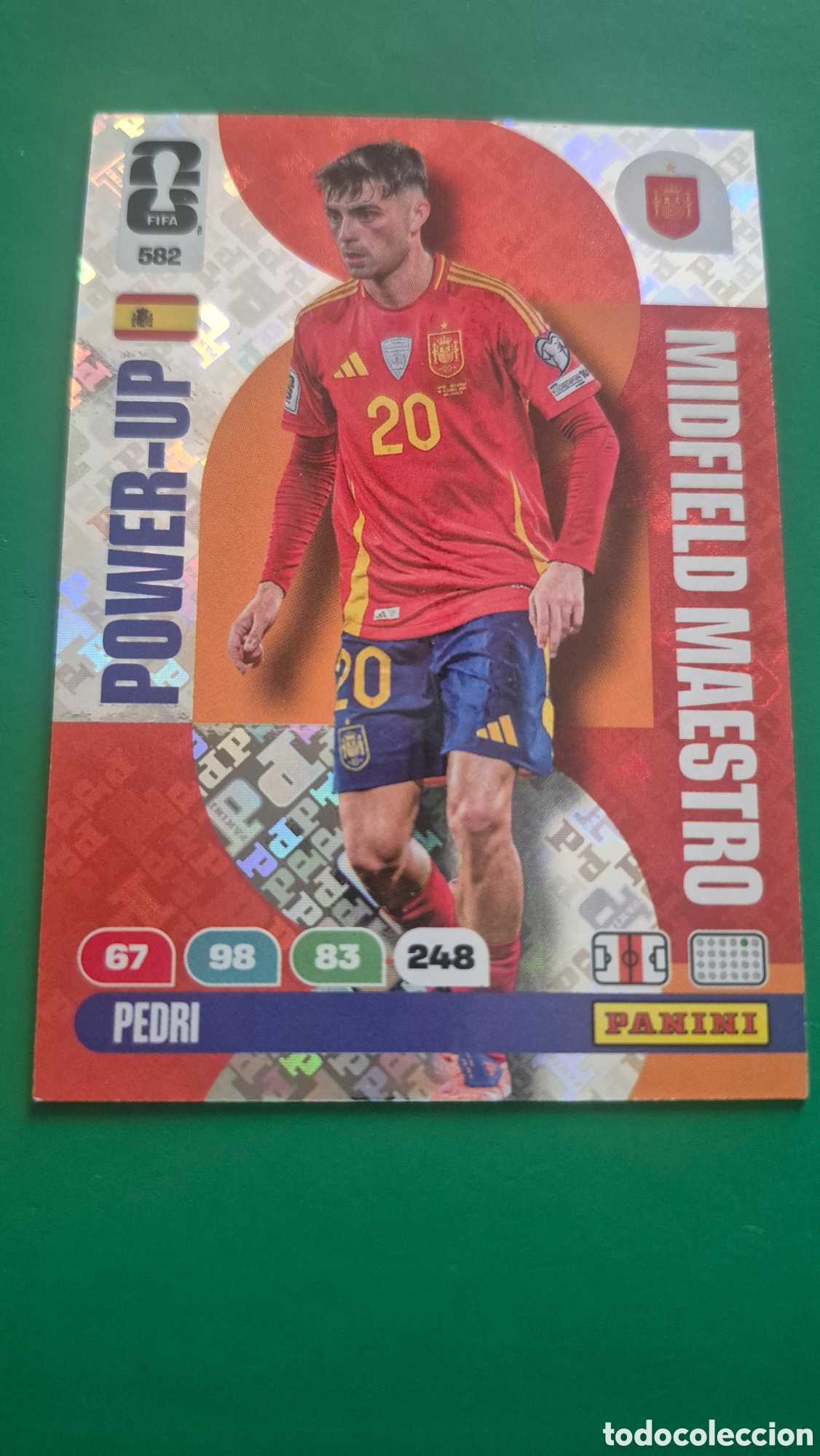 Cromos de f&uacute;tbol: 582 PEDRI ESPA&Ntilde;A CROMO FUTBOL PANINI ADRENALYN MUNDIAL 2026 WORLD CUP